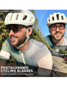 Gafas de Ciclismo Fotoquímicas KAPVOE UV400 para Hombre y Mujer 2