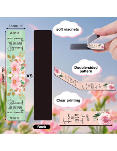 Marcadores Magnéticos Florales Inspiradores Wxiben - 30 Piezas 2