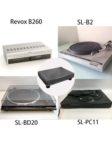 Cubierta de Polvo para Tocadiscos RuiHiSong Gris 45.7x38.1cm