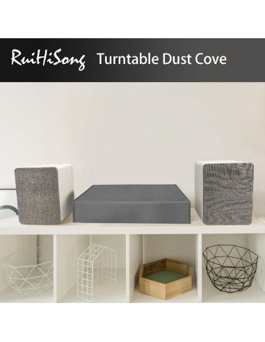 Cubierta de Polvo para Tocadiscos RuiHiSong Gris 45.7x38.1cm