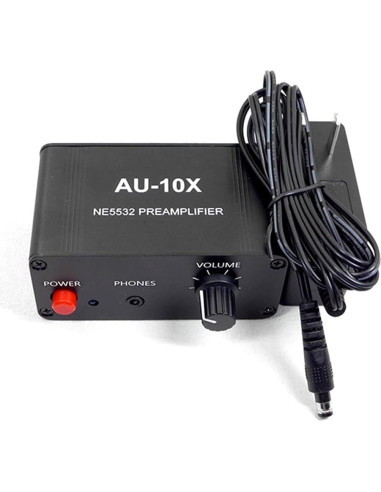 Preamplificador Phono AU-10X Genérico 20dB RCA 3.5mm
