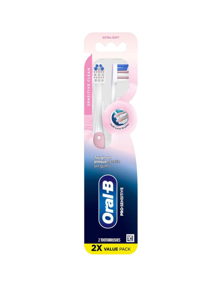 Cepillos de Dientes Oral-B Cuidado Encías Sensibles 2 Unidades
