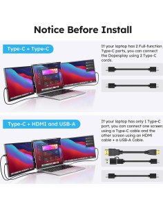 Extensor de Pantalla Dopesplay 15.6" FHD 1080P para Laptop 2