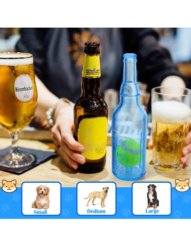 Juguete Interactivo para Perros Mity rain Botella Azul 14cm