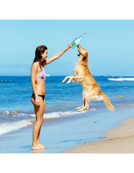 Juguete Interactivo para Perros Mity rain Botella Azul 14cm