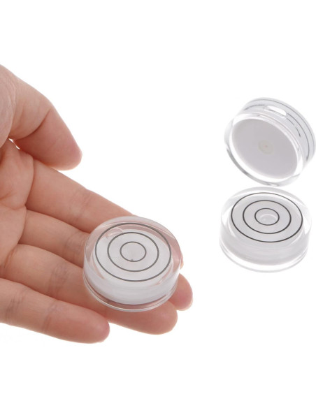 Niveles de Burbuja Circulares HARFINGTON 32mm 3pcs Blanco