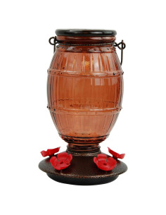 Alimentador de Colibríes Perky-Pet Vidrio 1.06L Marrón