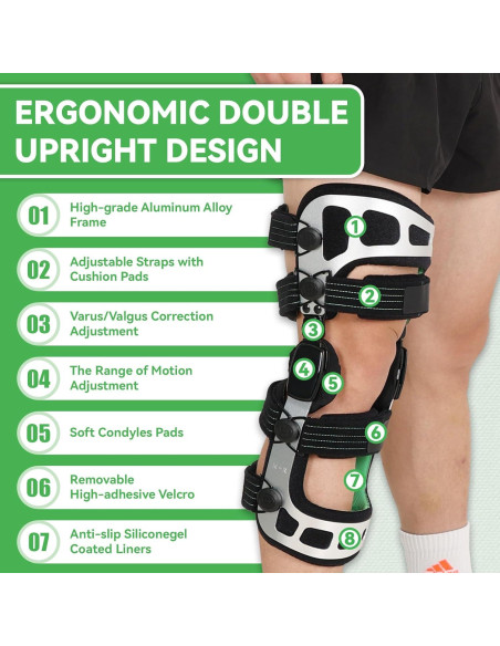 Soporte Descompresor de Rodilla Orthomen S/Derecha Plata