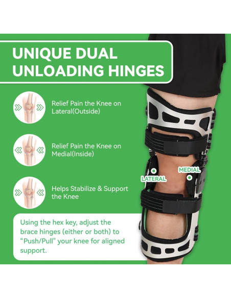 Soporte Descompresor de Rodilla Orthomen S/Derecha Plata