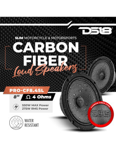 Altavoz DS18 PRO-CF8.4SL 20.3cm Resistente al Agua 275W RMS 2