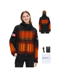 Chaqueta Calentada HEATIX para Mujeres - 5 Zonas de Calor