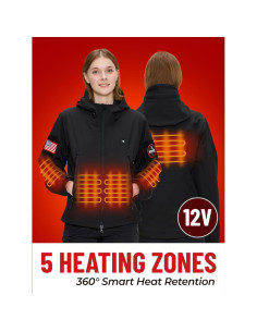 Chaqueta Calentada HEATIX para Mujeres - 5 Zonas de Calor 2