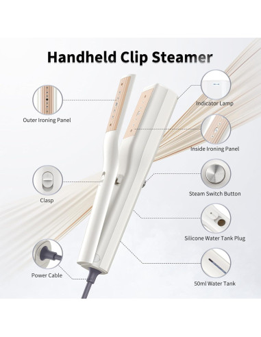 Plancha de Vapor Portátil Looptop GJ101 900W 50ml 120V