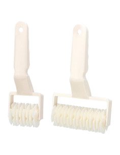 2 Selladores de Masa Agatige, Rodillo Cortador para Galletas y Tartas