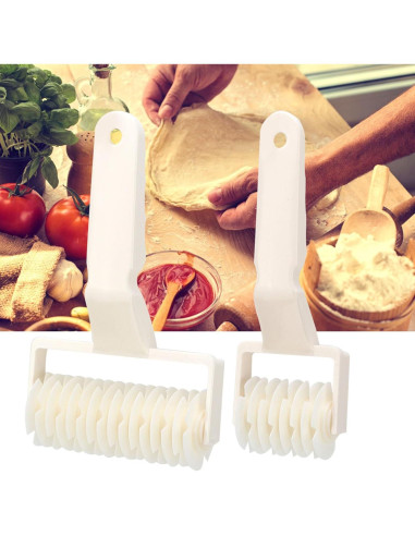 2 Selladores de Masa Agatige, Rodillo Cortador para Galletas y Tartas