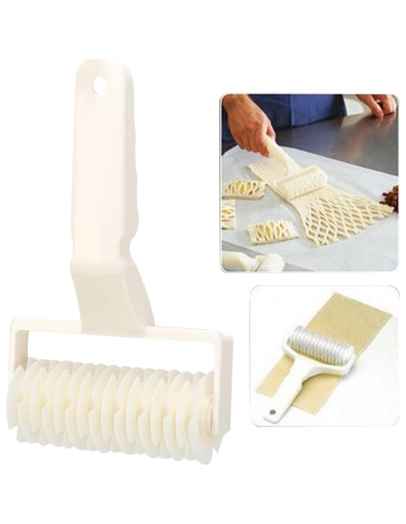 2 Selladores de Masa Agatige, Rodillo Cortador para Galletas y Tartas