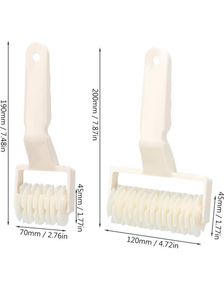 2 Selladores de Masa Agatige, Rodillo Cortador para Galletas y Tartas
