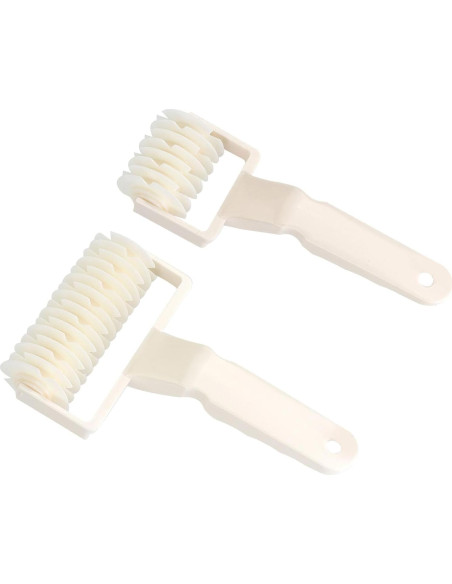 2 Selladores de Masa Agatige, Rodillo Cortador para Galletas y Tartas