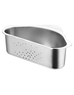 Canasta de Drenaje Triangular Acero Inoxidable iayokocc 24x15 cm