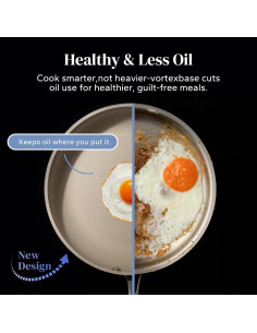 Sartén Cerámica Redchef 11" (27.94 cm) con Tapa 3.5QT 2