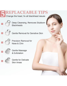 Removedor de Puntos Negros FLYMOOO - Limpiador Facial 3 Niveles 2