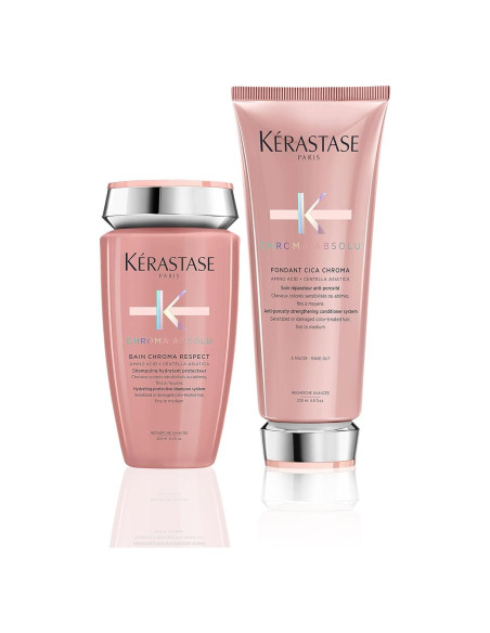 Kérastase Chroma Absolu Champú y Acondicionador 250ml - Cabello Tratado con Color