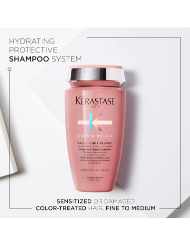Kérastase Chroma Absolu Champú y Acondicionador 250ml - Cabello Tratado con Color