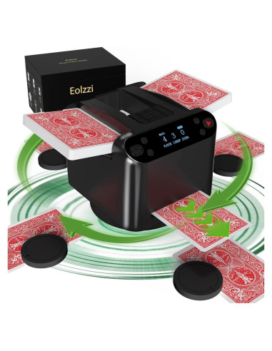 Barajador de Cartas Eolzzi MAX 6 Automático para 1-12 Jugadores
