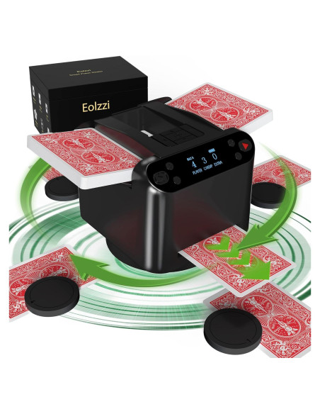 Barajador de Cartas Eolzzi MAX 6 Automático para 1-12 Jugadores