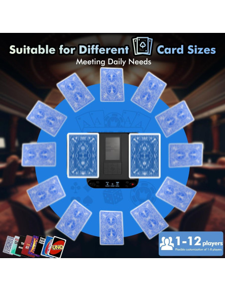Barajador de Cartas Eolzzi MAX 6 Automático para 1-12 Jugadores