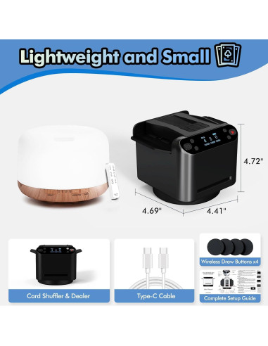 Barajador de Cartas Eolzzi MAX 6 Automático para 1-12 Jugadores