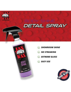 Cera en Spray Jax Wax 0.95 L - Brillo Corporal para Autos 2