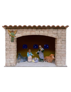 Set de Natividad Aedes Ars 600 Piezas 15x22 cm