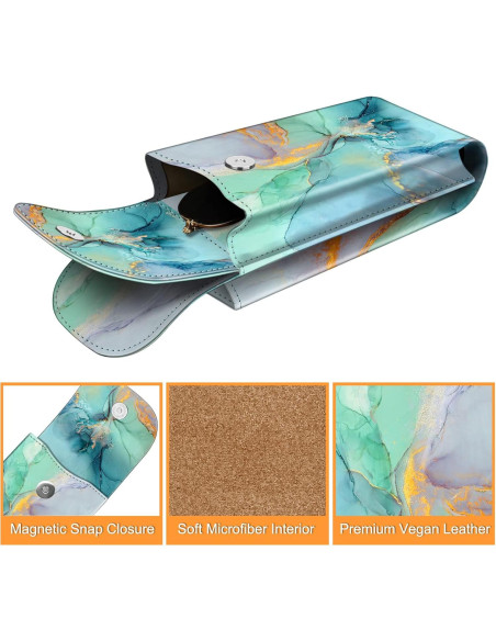 Funda Doble para Gafas Fintie con Gancho y Paños de Limpieza