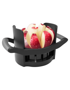 Cortador de Manzanas OOKUU 8 Cuchillas Acero Inoxidable Negro