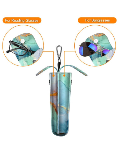 Funda Doble para Gafas Fintie con Gancho y Paños de Limpieza