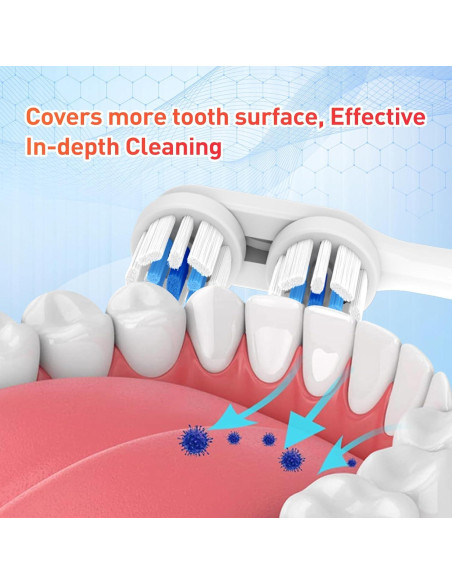 Cabezas de cepillo de dientes Spinbrush Pro Clean/Whiten - 8 Piezas