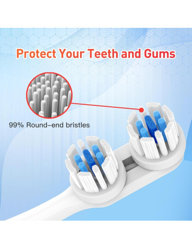 Cabezas de cepillo de dientes Spinbrush Pro Clean/Whiten - 8 Piezas