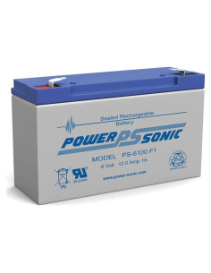 Batería Recargable Power Sonic PS-6100 6V 12Ah AGM