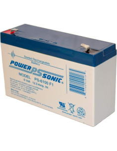 Batería Recargable Power Sonic PS-6100 6V 12Ah AGM 2