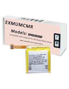 Batería de Reemplazo SP452929SF para TicWatch Pro 4G 415mAh
