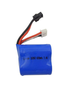 Batería de Litio Recargable Haktoys 7.4V 600mAh Azul