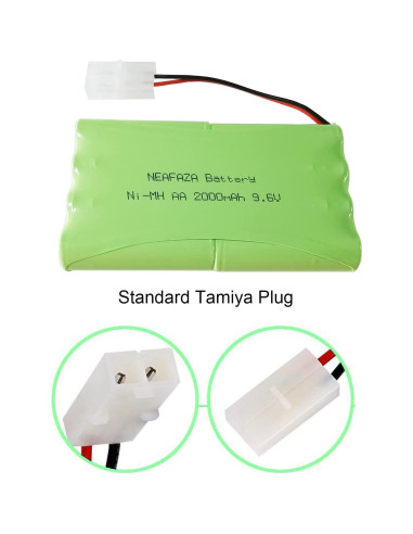 Batería Recargable NiMH 9.6V 2000mAh Tamiya para Coche RC