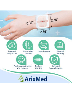 Dispositivo de Cierre de Heridas ArixMed - Kit de Emergencia (2 Set) 2