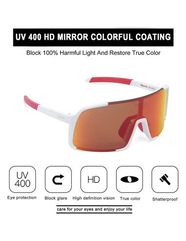 Gafas de sol deportivas Maivnz 882 UV400 para béisbol