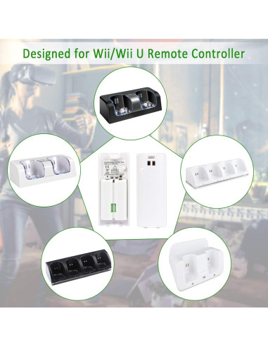 Baterías Recargables Kulannder 2800mAh para Wii Remote - 4 Pcs