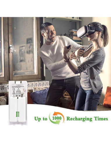 Baterías Recargables Kulannder 2800mAh para Wii Remote - 4 Pcs