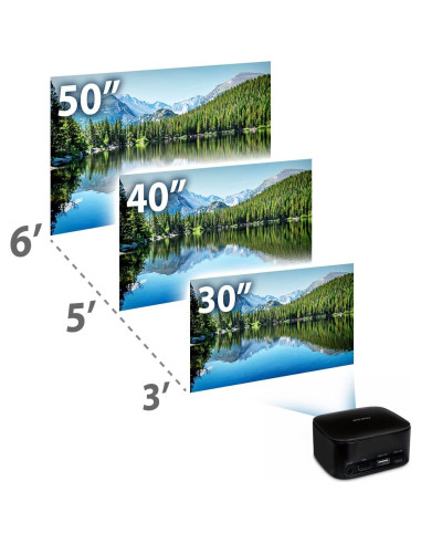 Proyector Portátil Miroir M75 - Batería Recargable 3200mAh