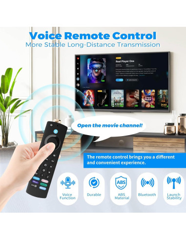 Control Remoto de Voz Feeona para Smart TV 4K y Cube