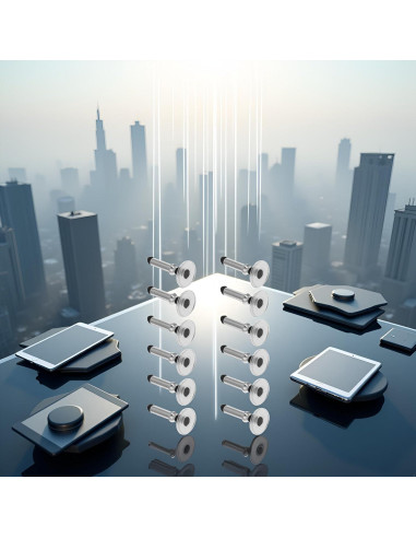 12 Puntas de Disco de Reemplazo para Lápiz Stylus Plateadas